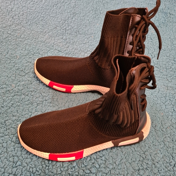 Other - 36 Size Black Strechable Boots Korean Hiphop Shoes